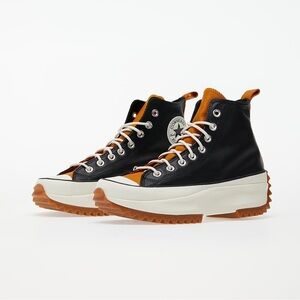 Converse Run Star Hike Platforms 7.5 Black/Saffron